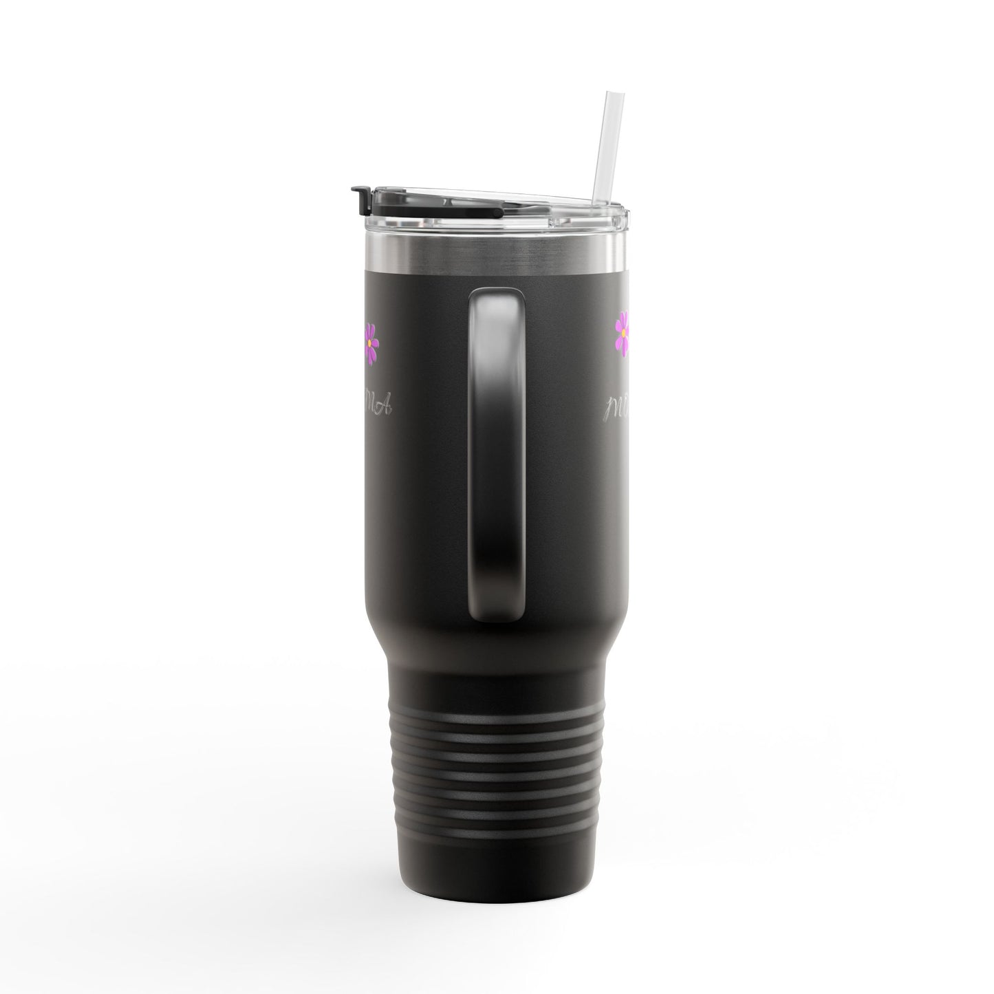 Personalized Insulated Travel Mug - 40oz, Perfect Gift for Moms with Floral Design