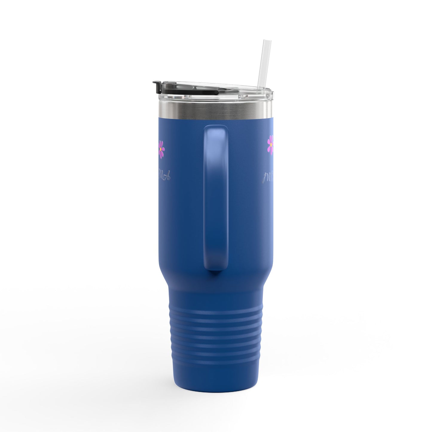 Personalized Insulated Travel Mug - 40oz, Perfect Gift for Moms with Floral Design