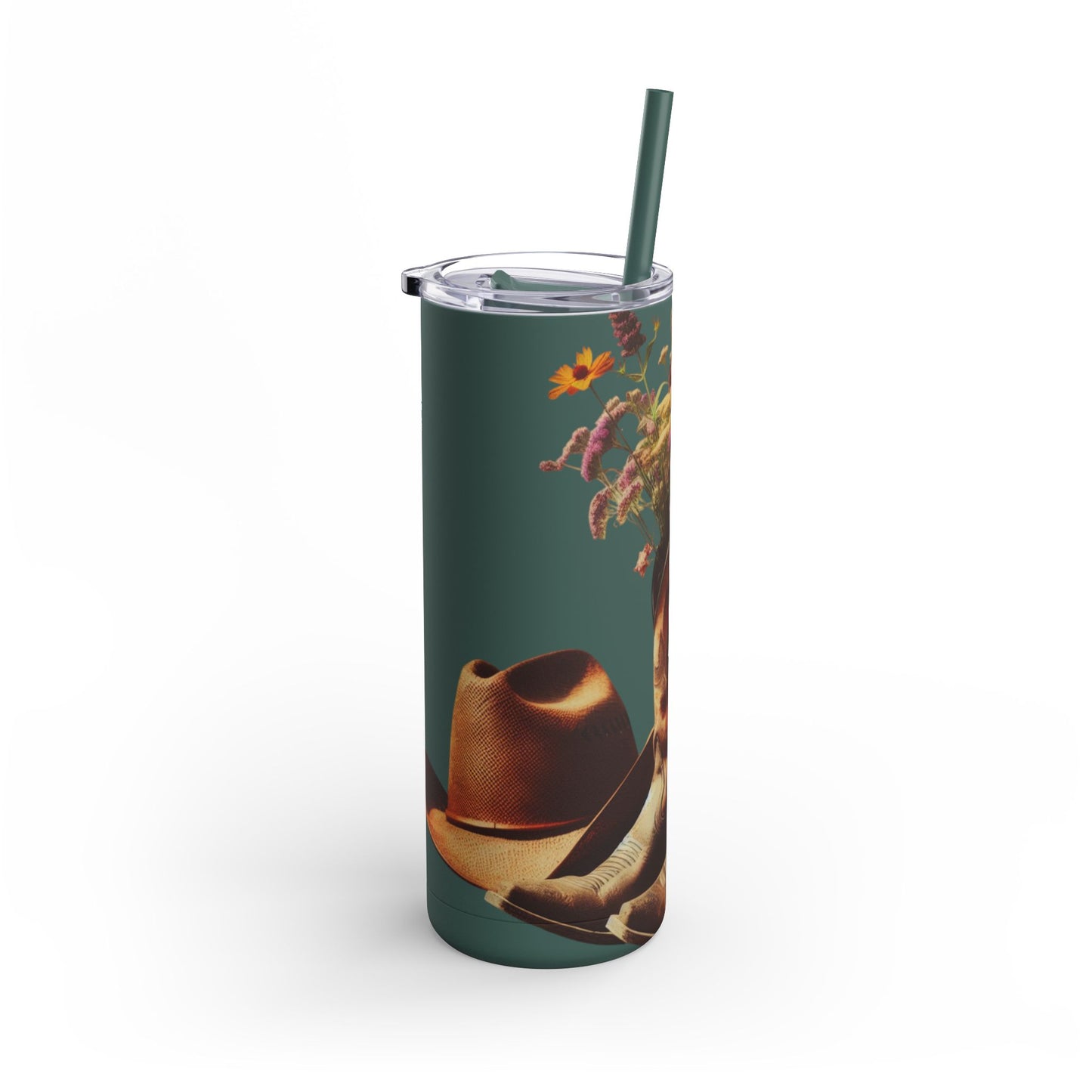 Bohemian Floral Tumbler, 20oz Cold Drink Cup with Straw, Perfect for Gifts, Home Decor, Eco-Friendly, Summer Vibes, Travel Mug