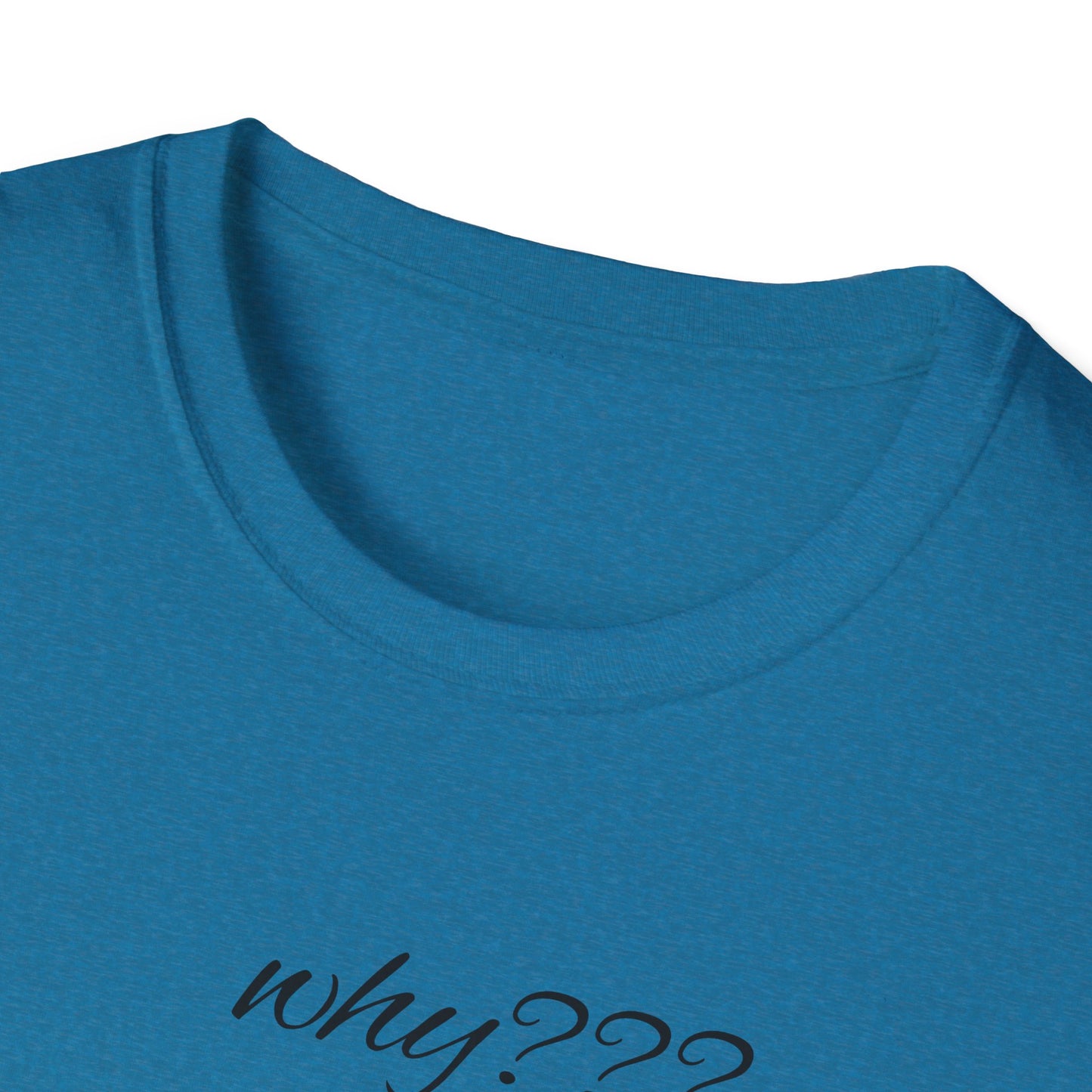 Funny Grandma Quote Unisex Softstyle T-Shirt – 'Why???' & 'Because I Said So!!'