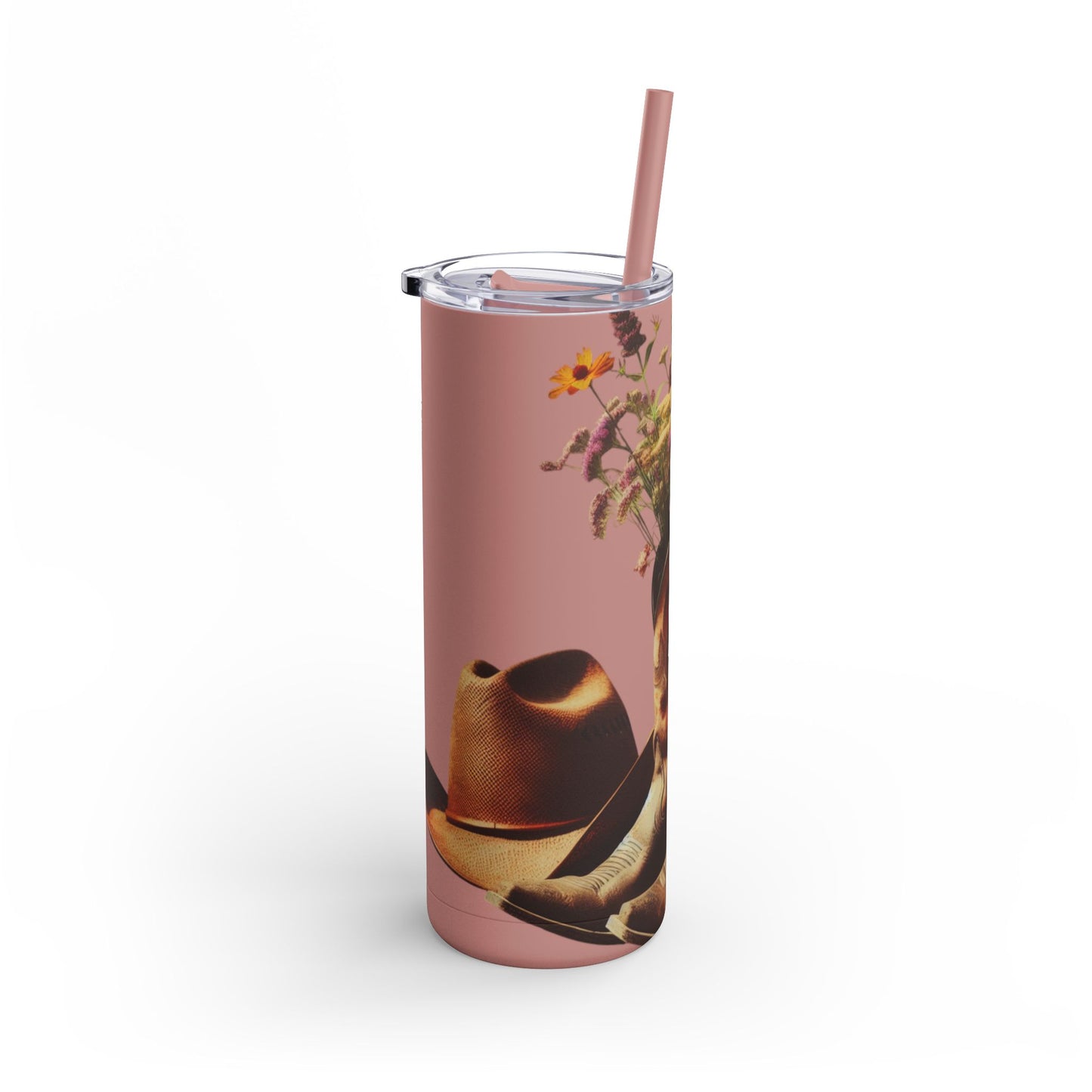 Bohemian Floral Tumbler, 20oz Cold Drink Cup with Straw, Perfect for Gifts, Home Decor, Eco-Friendly, Summer Vibes, Travel Mug