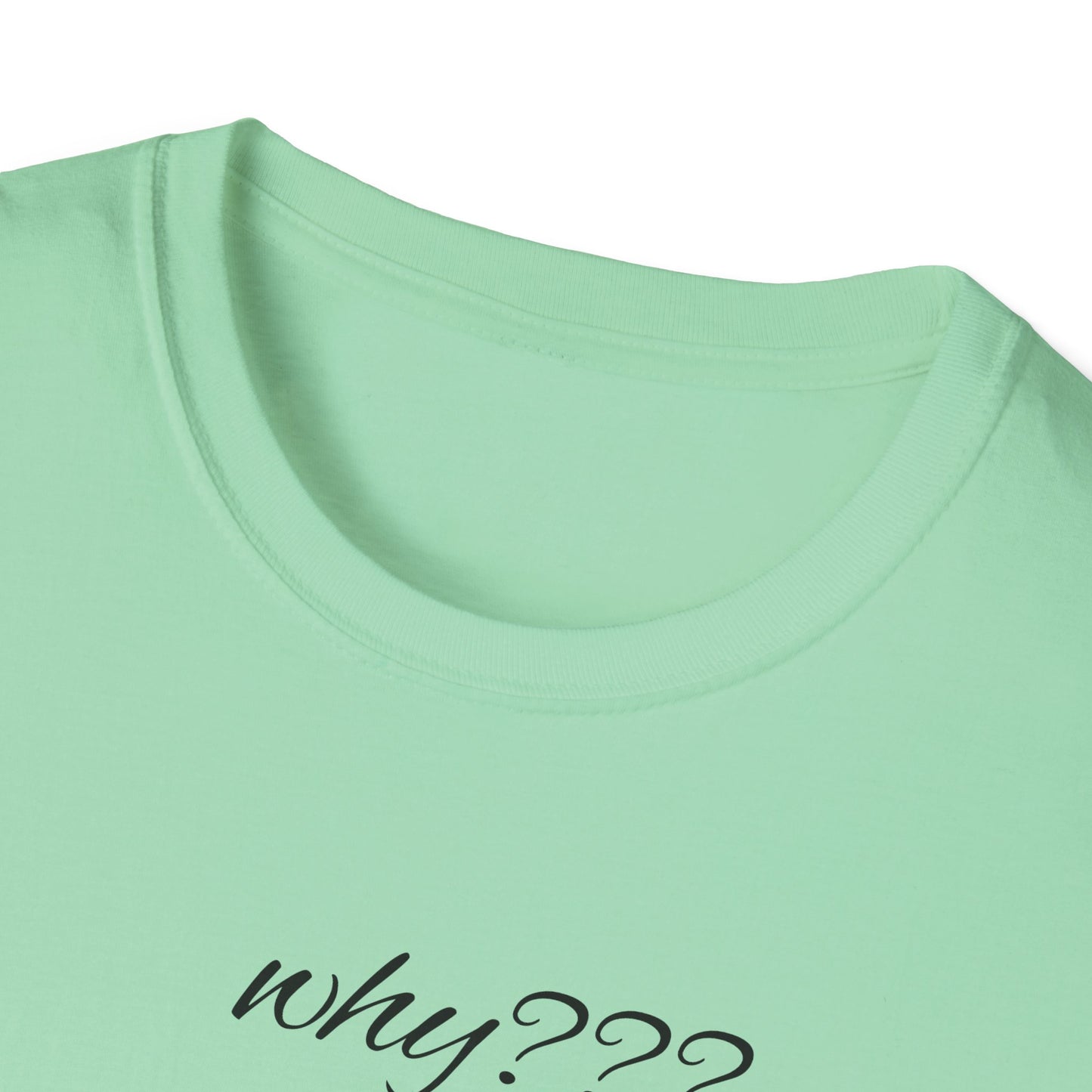 Funny Grandma Quote Unisex Softstyle T-Shirt – 'Why???' & 'Because I Said So!!'