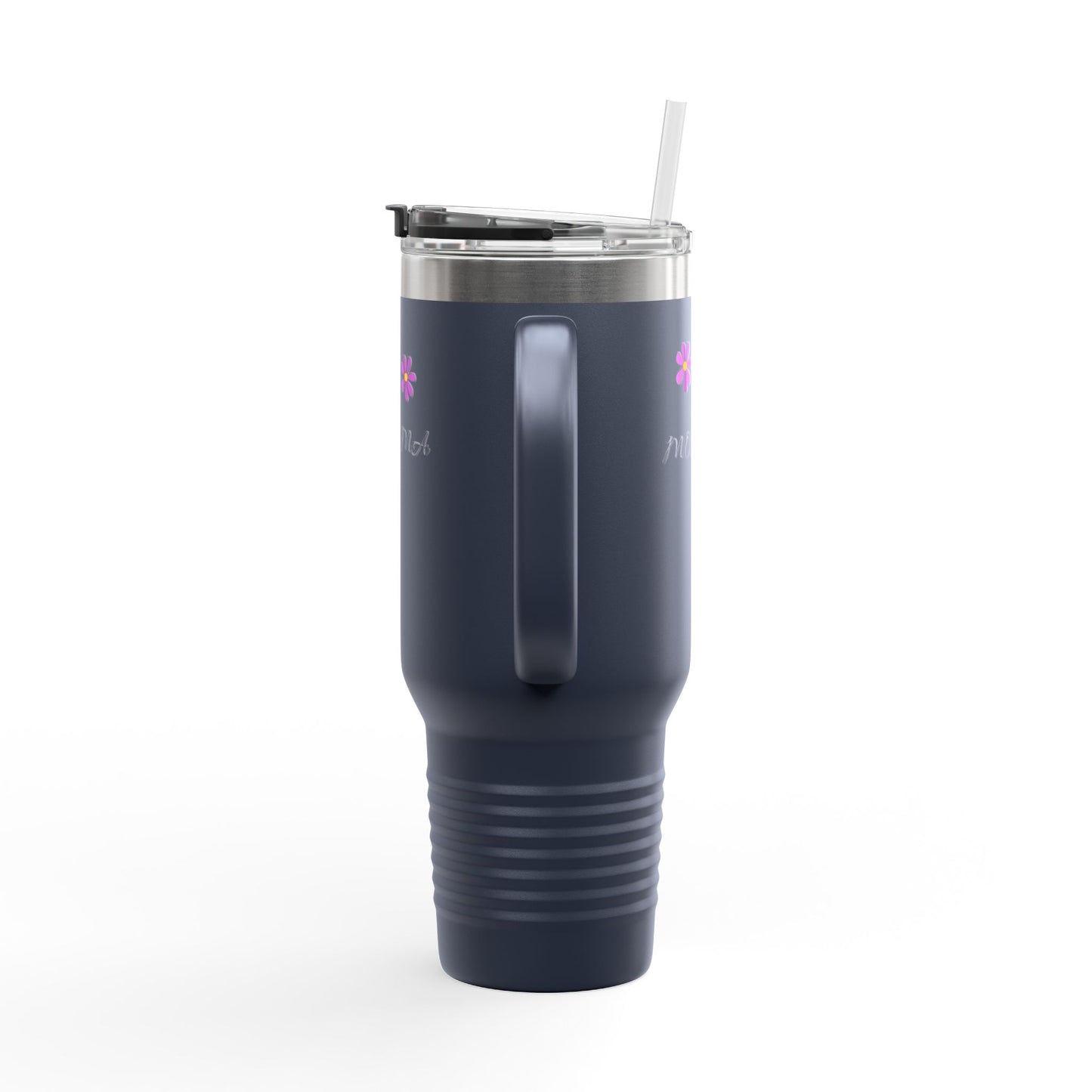 Personalized Insulated Travel Mug - 40oz, Perfect Gift for Moms with Floral Design