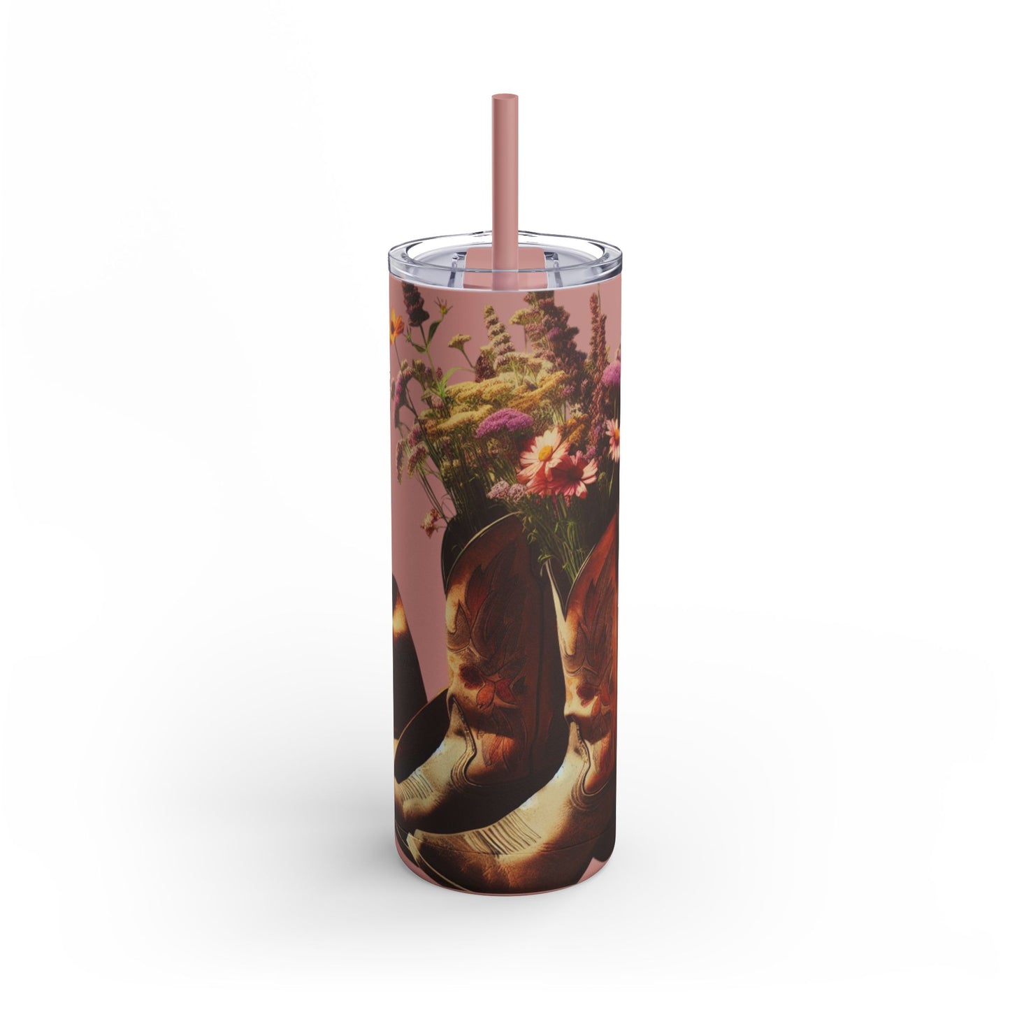 Bohemian Floral Tumbler, 20oz Cold Drink Cup with Straw, Perfect for Gifts, Home Decor, Eco-Friendly, Summer Vibes, Travel Mug