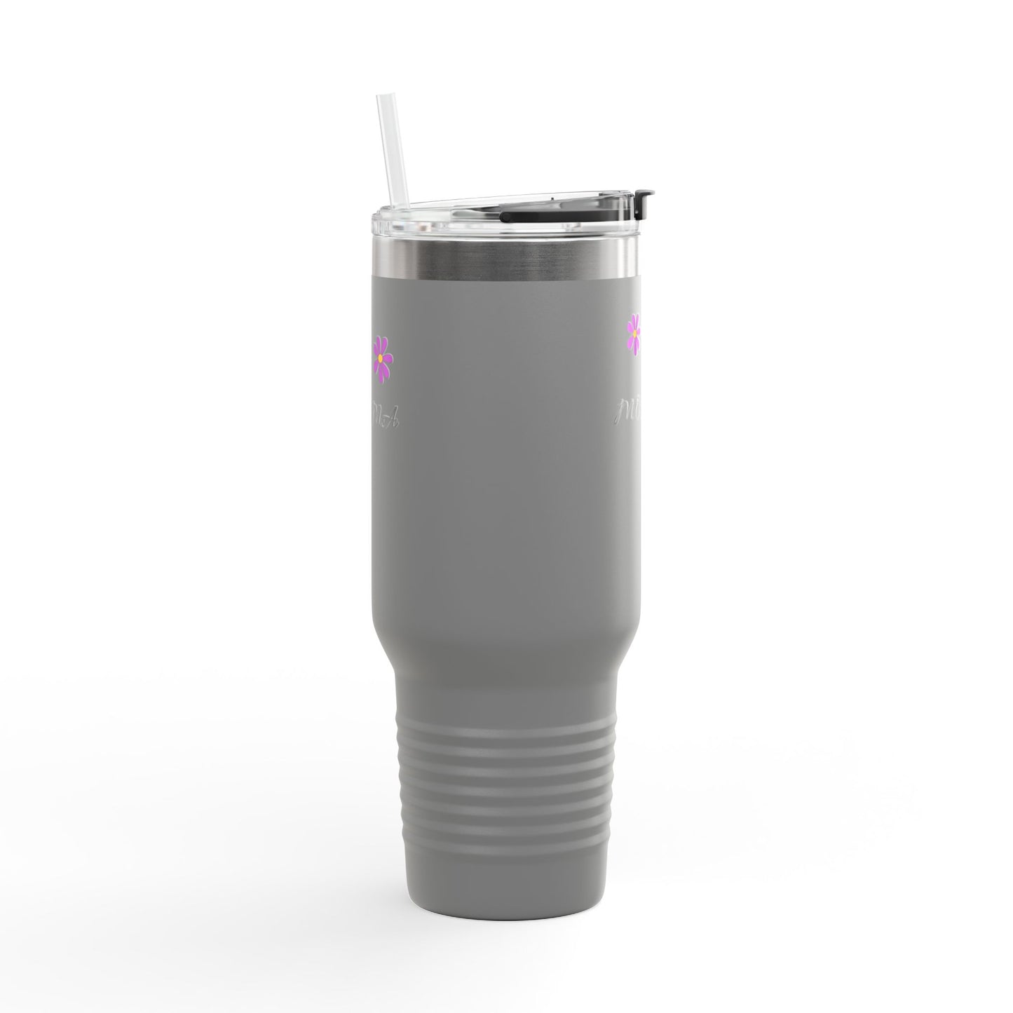 Personalized Insulated Travel Mug - 40oz, Perfect Gift for Moms with Floral Design