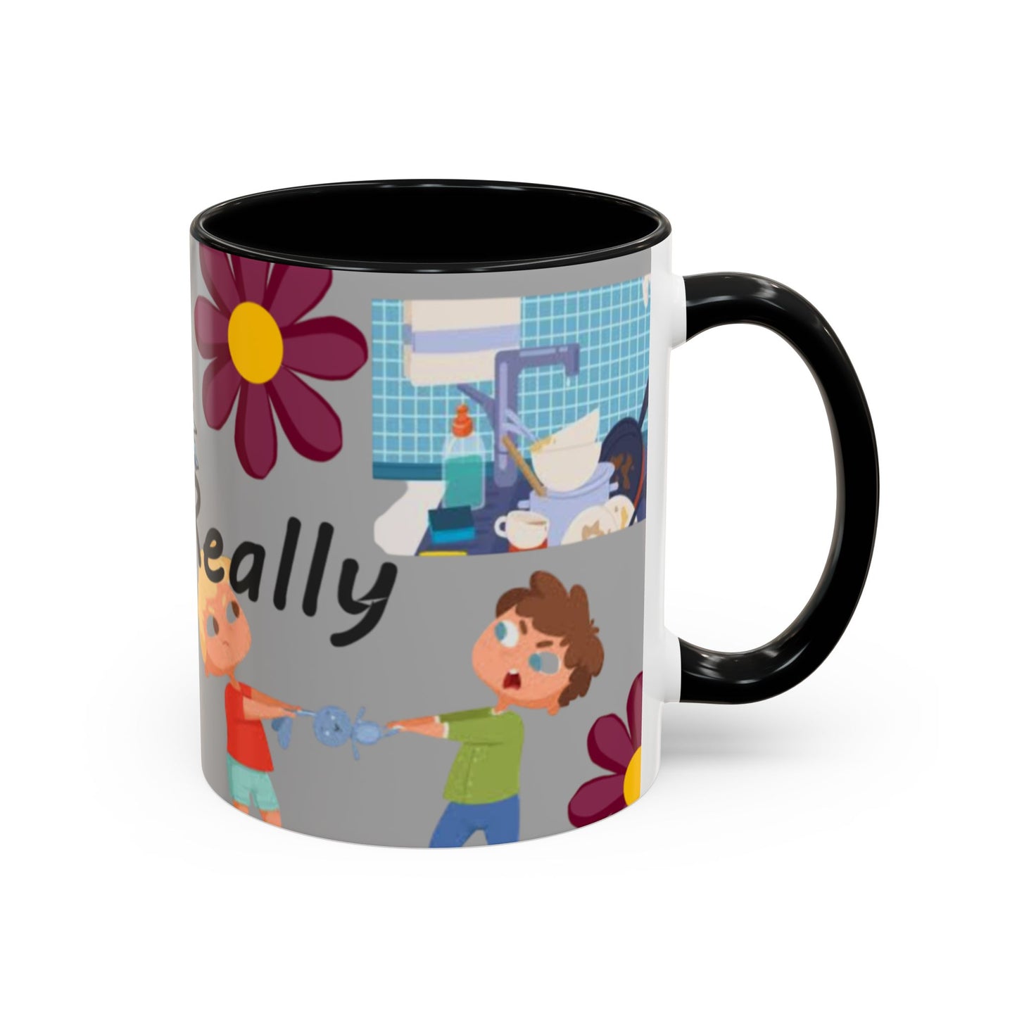 Whimsical Family Coffee Mug - 'Do I Really?' Design