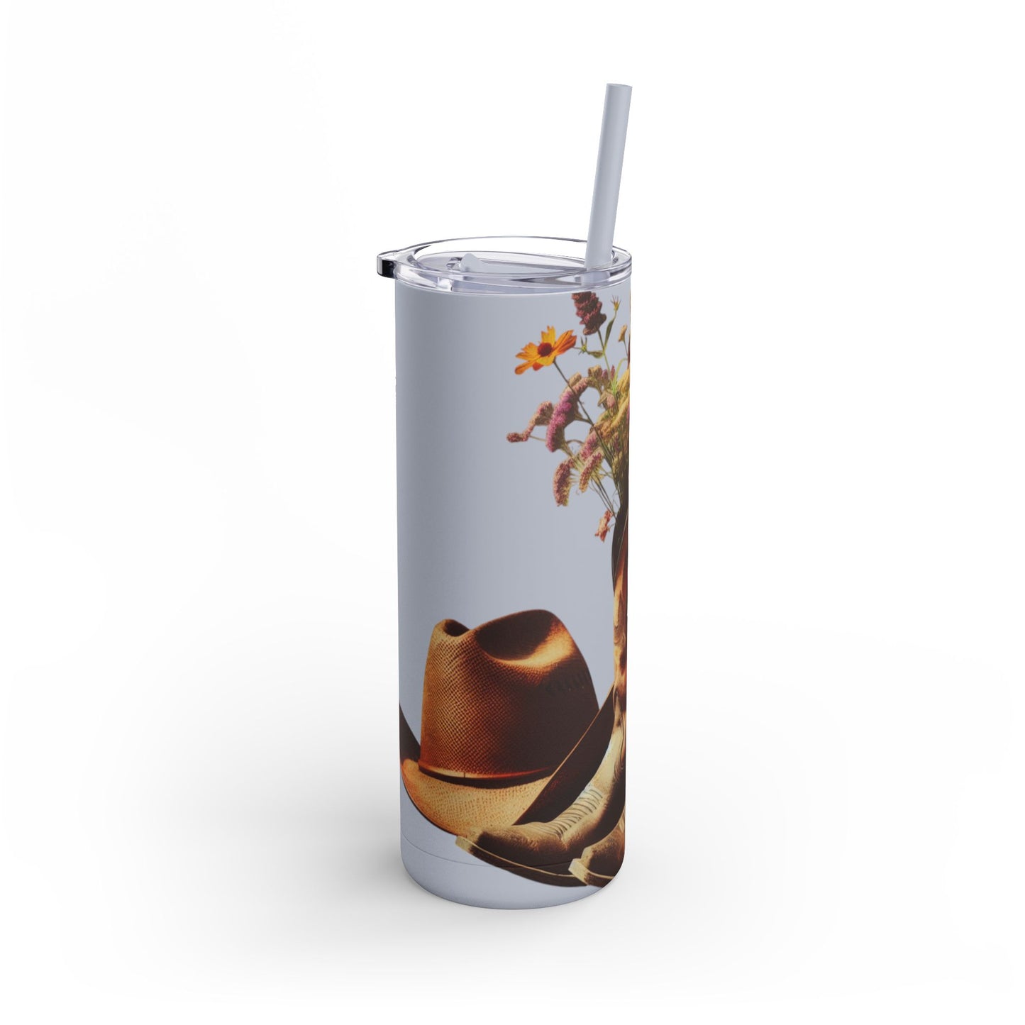 Bohemian Floral Tumbler, 20oz Cold Drink Cup with Straw, Perfect for Gifts, Home Decor, Eco-Friendly, Summer Vibes, Travel Mug