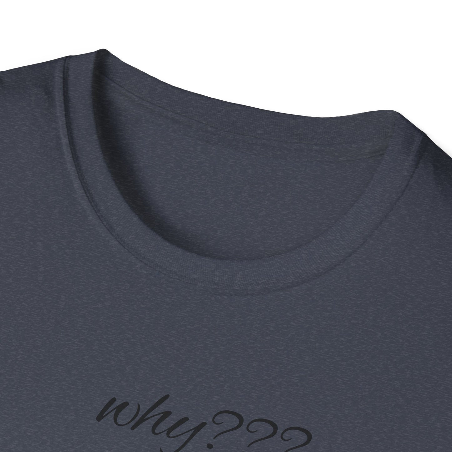 Funny Grandma Quote Unisex Softstyle T-Shirt – 'Why???' & 'Because I Said So!!'