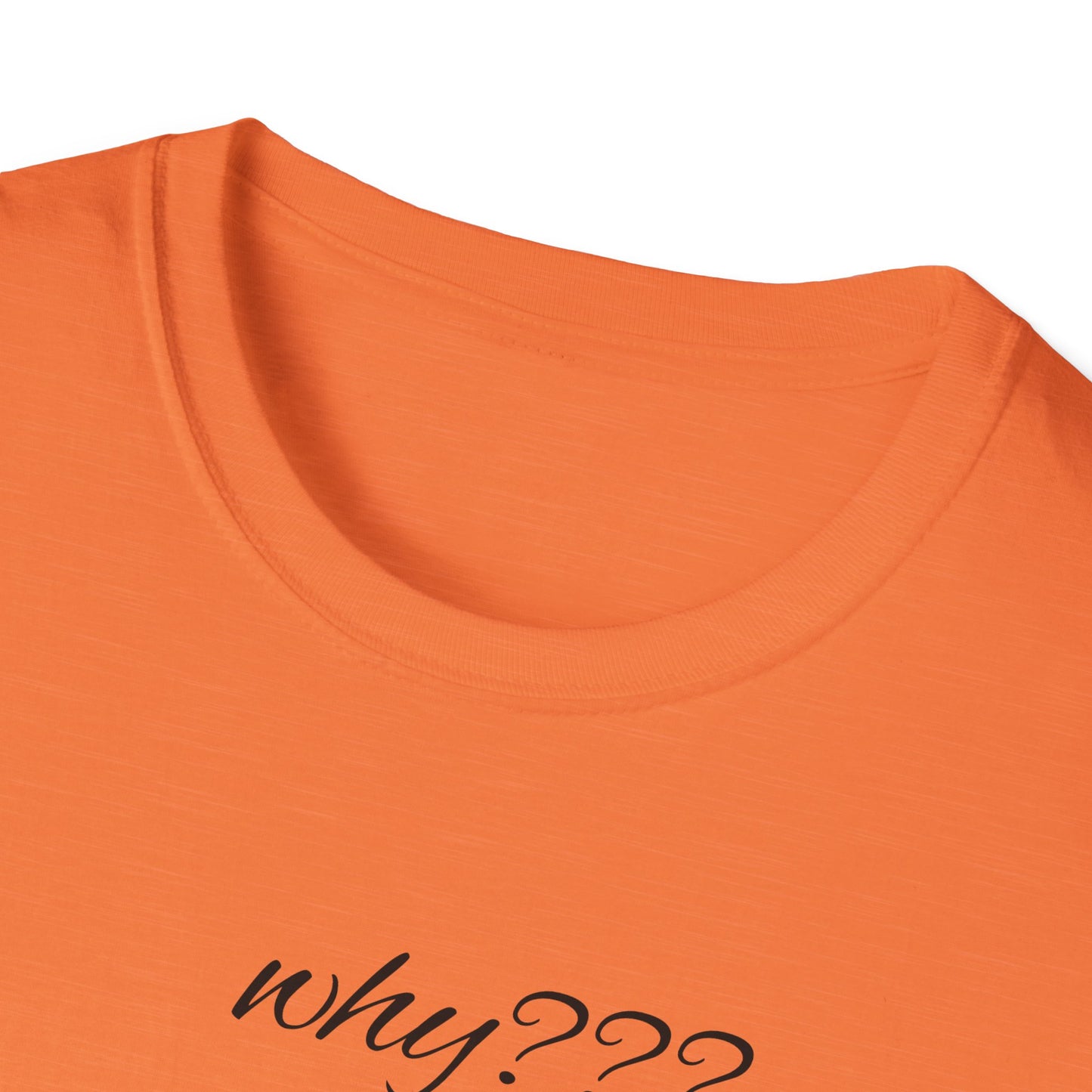 Funny Grandma Quote Unisex Softstyle T-Shirt – 'Why???' & 'Because I Said So!!'