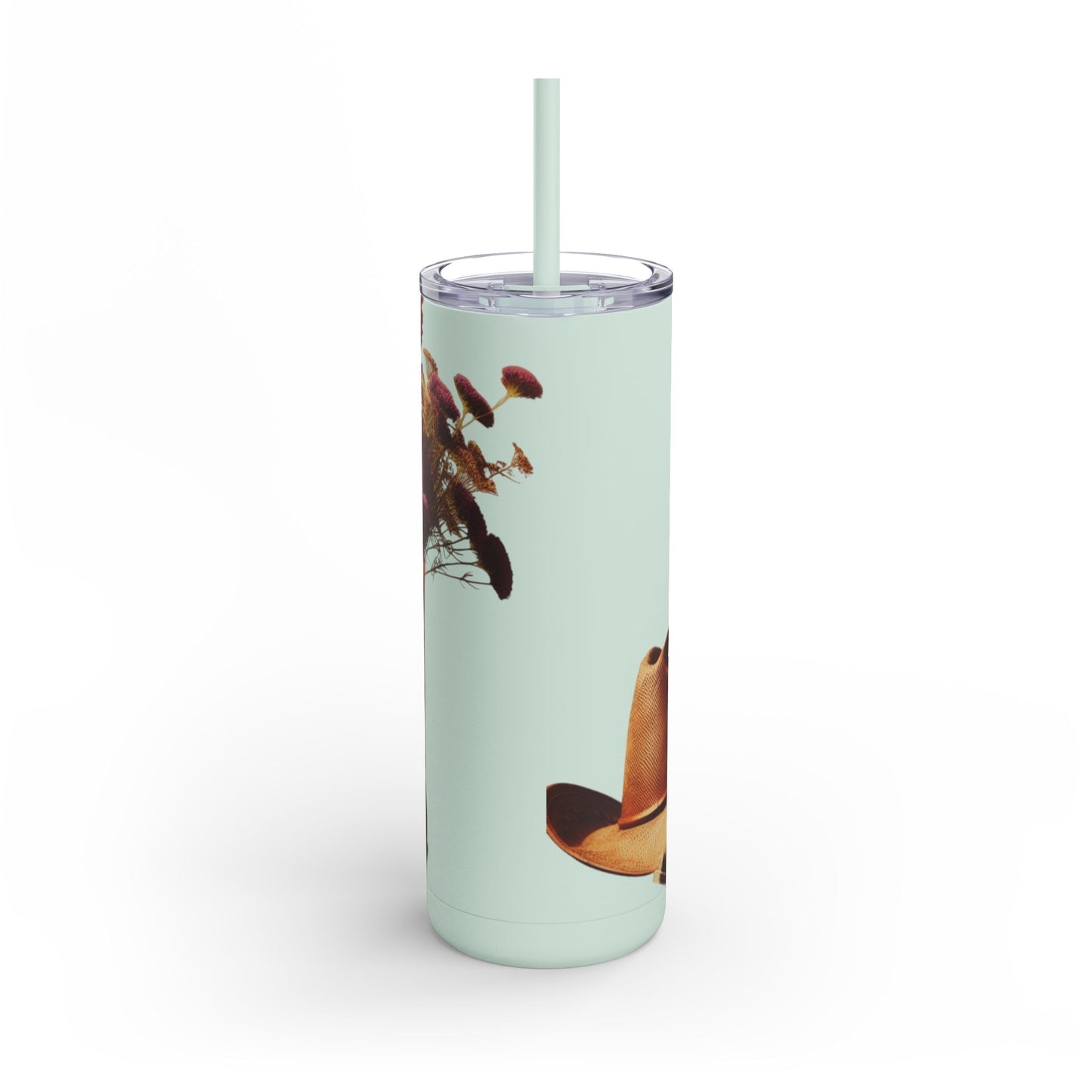 Bohemian Floral Tumbler, 20oz Cold Drink Cup with Straw, Perfect for Gifts, Home Decor, Eco-Friendly, Summer Vibes, Travel Mug