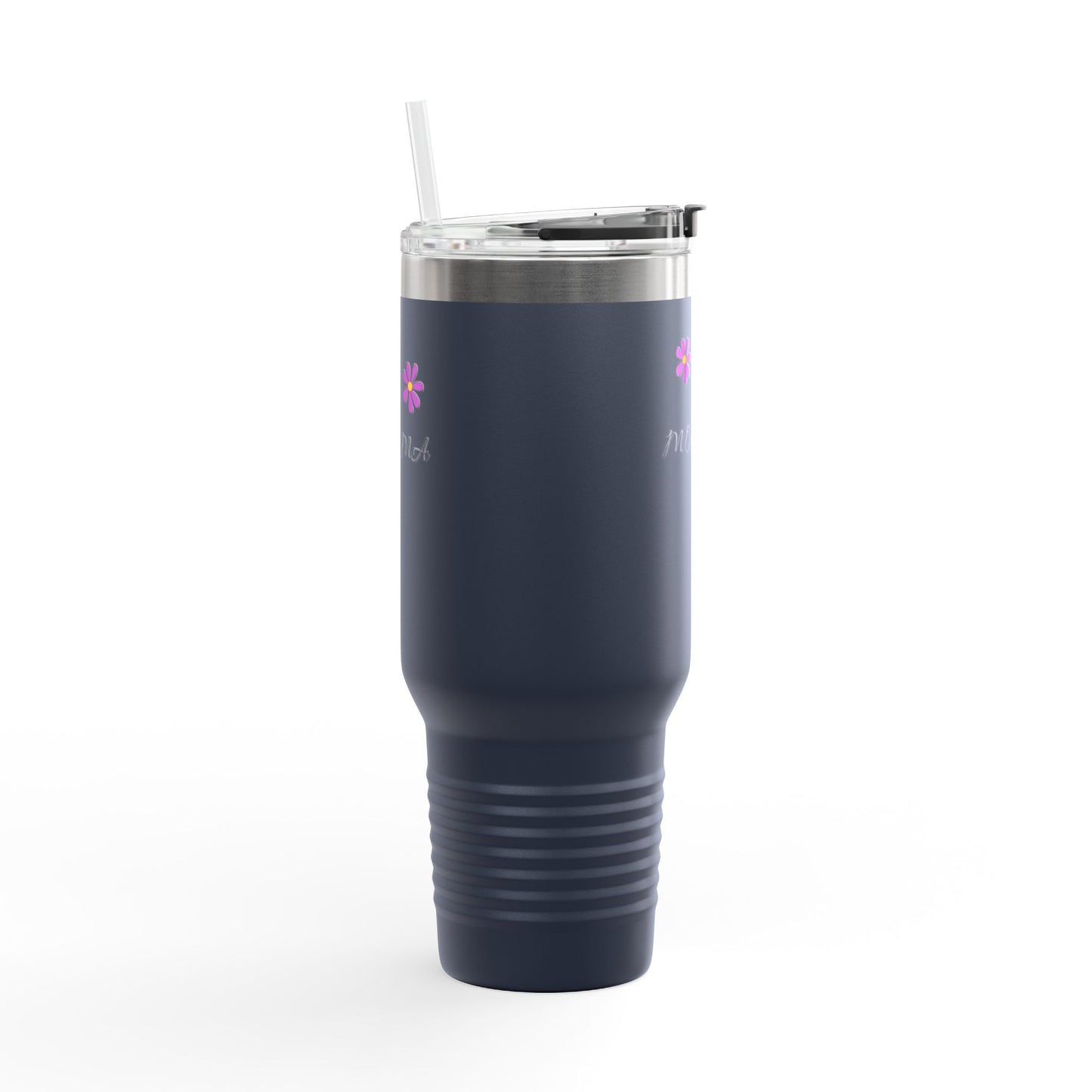 Personalized Insulated Travel Mug - 40oz, Perfect Gift for Moms with Floral Design
