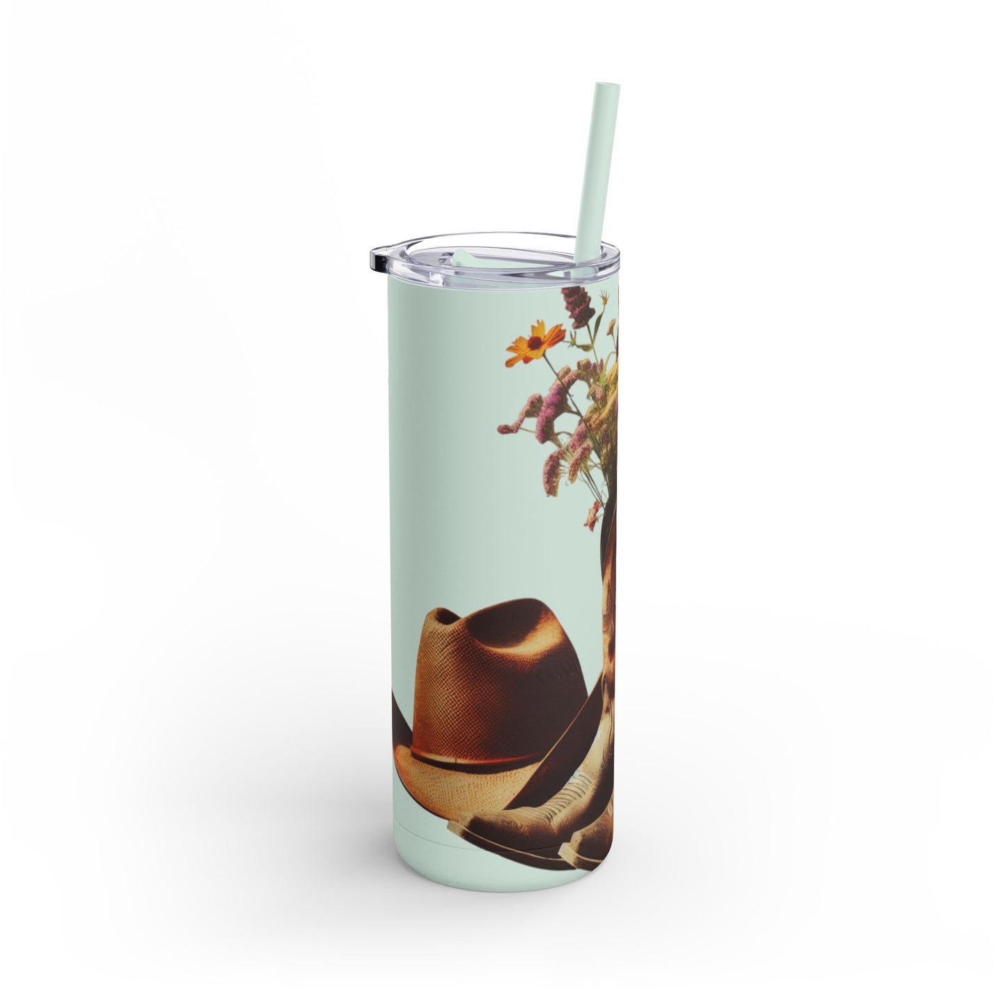 Bohemian Floral Tumbler, 20oz Cold Drink Cup with Straw, Perfect for Gifts, Home Decor, Eco-Friendly, Summer Vibes, Travel Mug