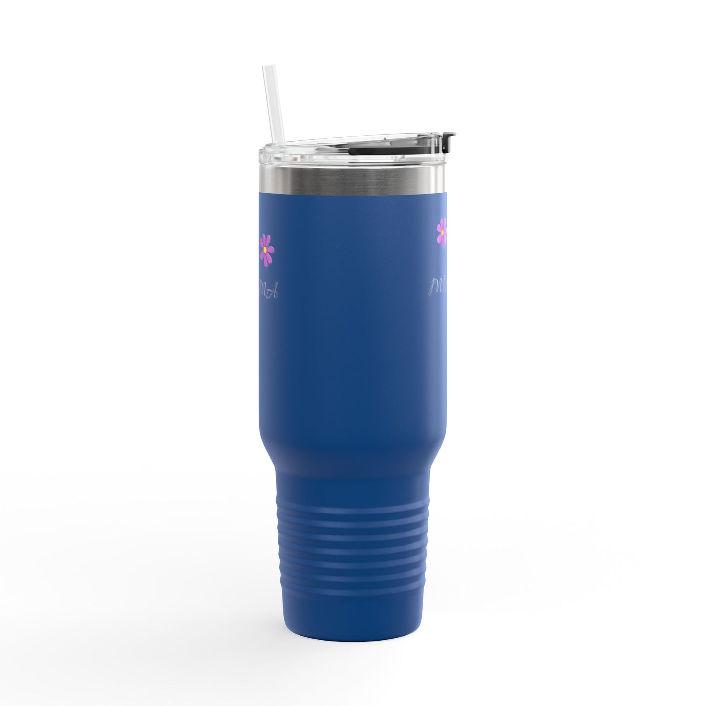 Personalized Insulated Travel Mug - 40oz, Perfect Gift for Moms with Floral Design