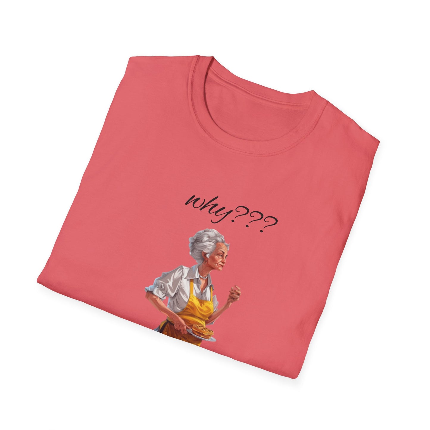 Funny Grandma Quote Unisex Softstyle T-Shirt – 'Why???' & 'Because I Said So!!'
