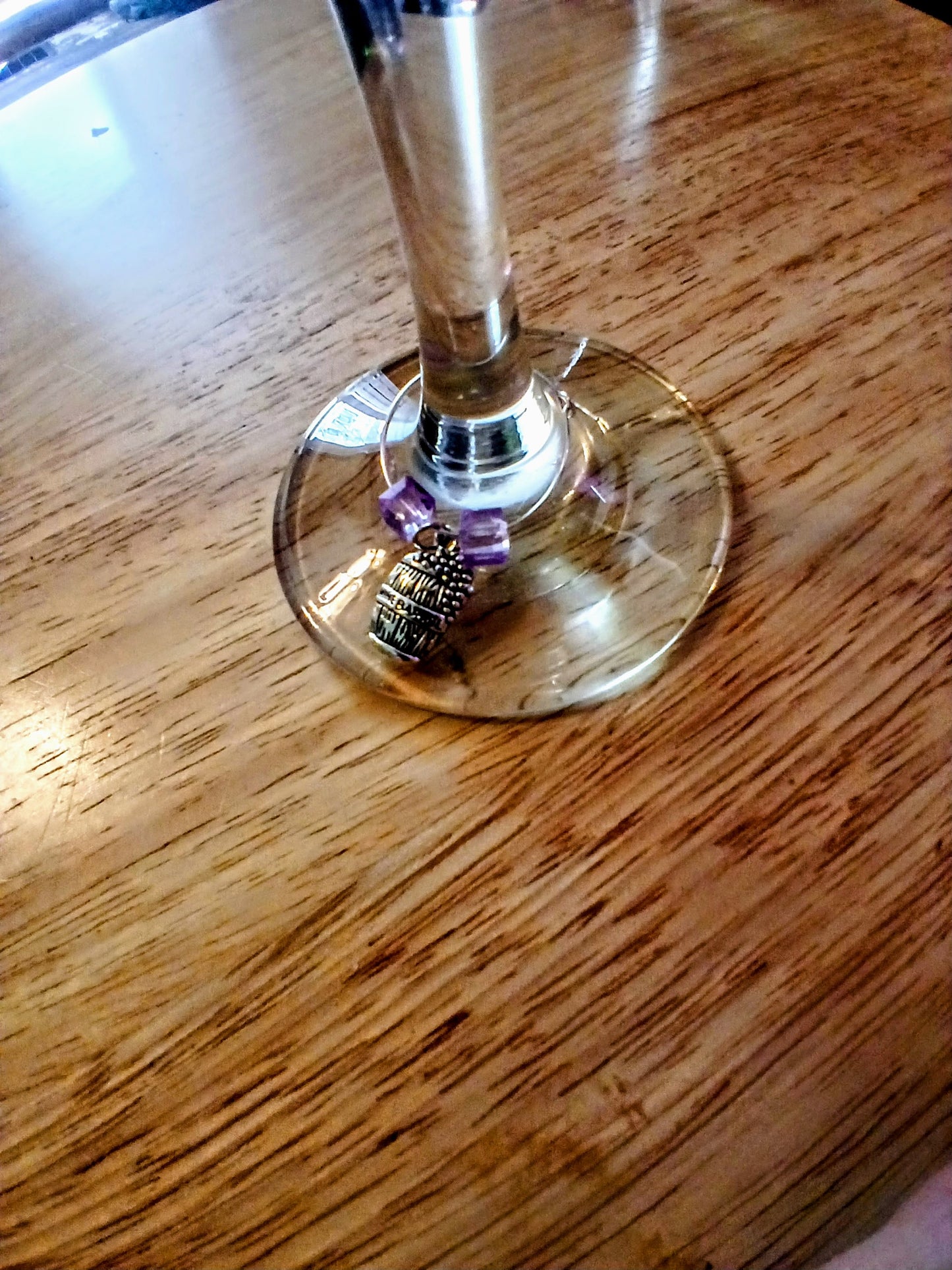 Barrel wine charms