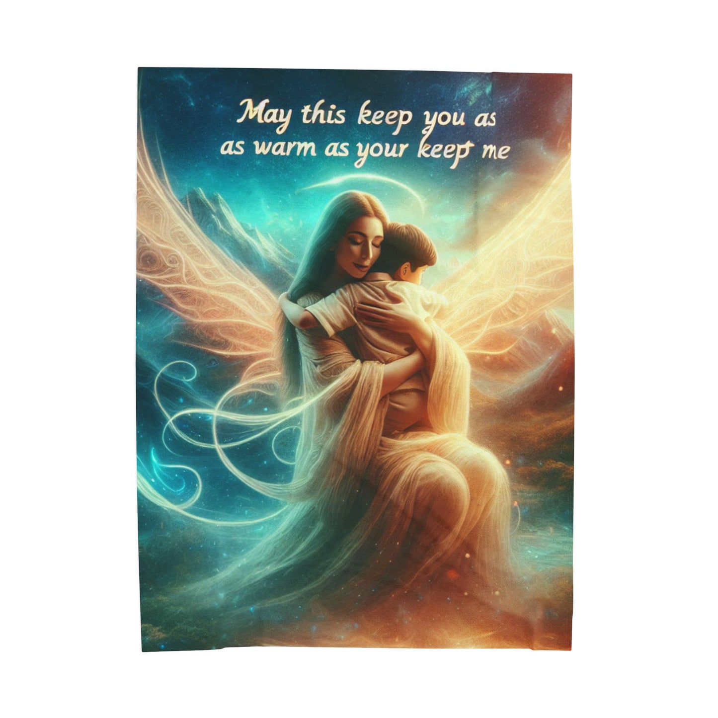 Enchanting Velveteen Plush Blanket - Cozy Gift for Warm Hugs and Love