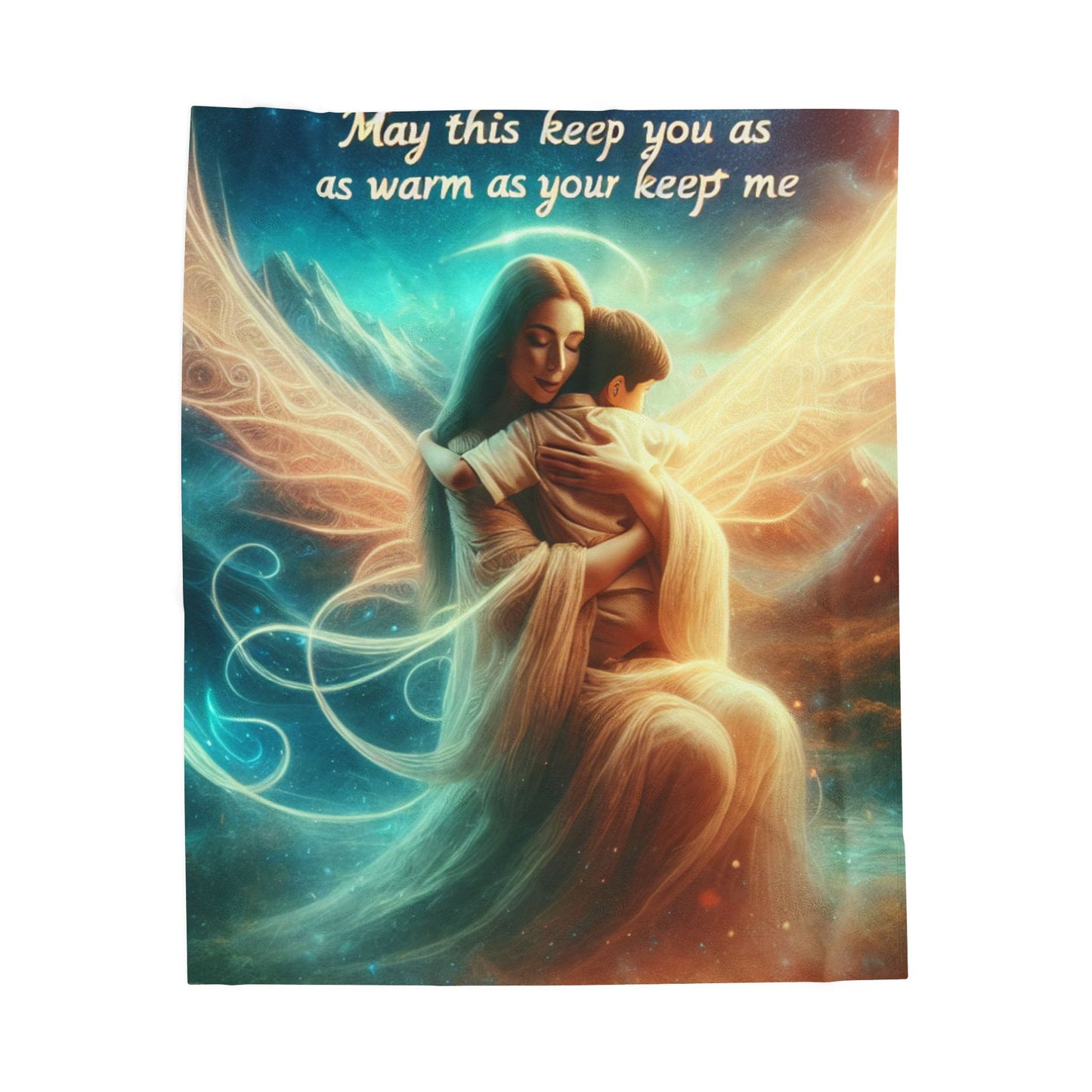 Enchanting Velveteen Plush Blanket - Cozy Gift for Warm Hugs and Love