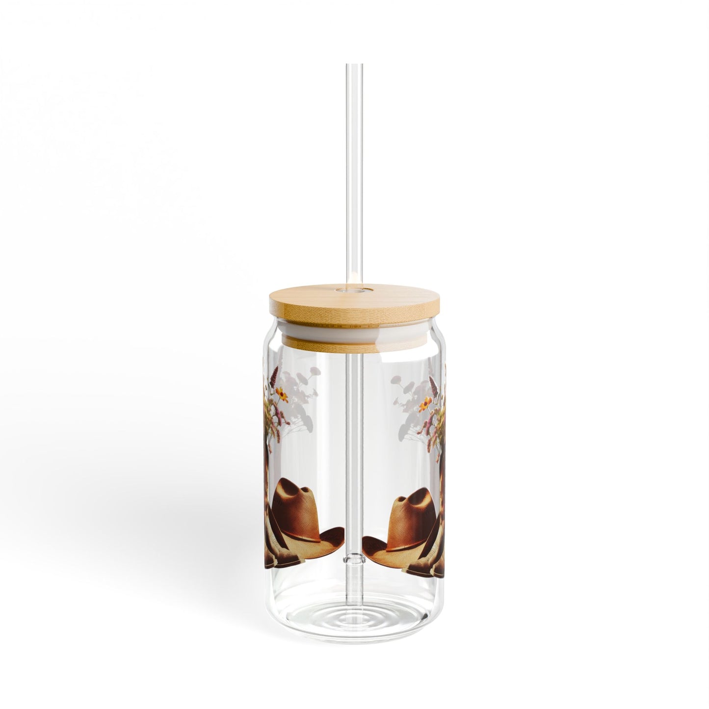 Stylish Floral Sipper Glass | Eco-Friendly Drinkware | Perfect for Home, Parties, Gifts | Ideal for Summer Parties, Weddings, or Anytime Use