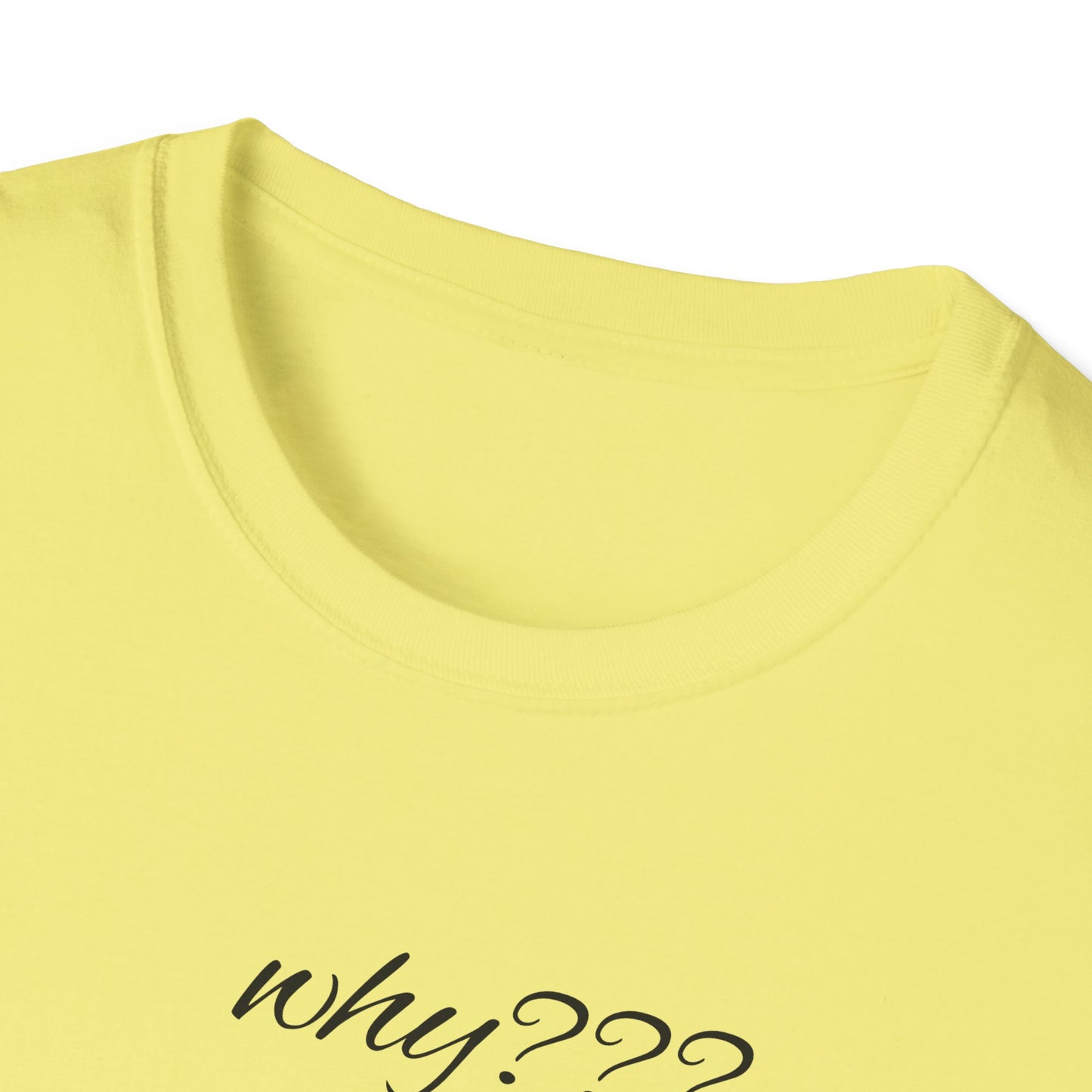 Funny Grandma Quote Unisex Softstyle T-Shirt – 'Why???' & 'Because I Said So!!'