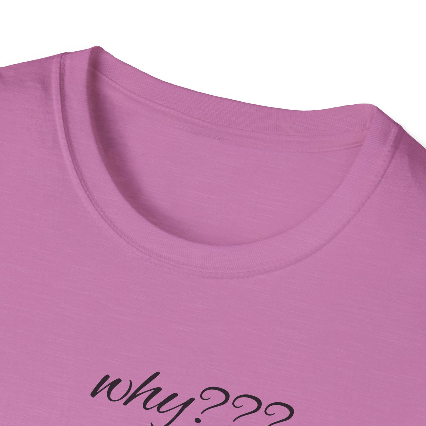 Funny Grandma Quote Unisex Softstyle T-Shirt – 'Why???' & 'Because I Said So!!'