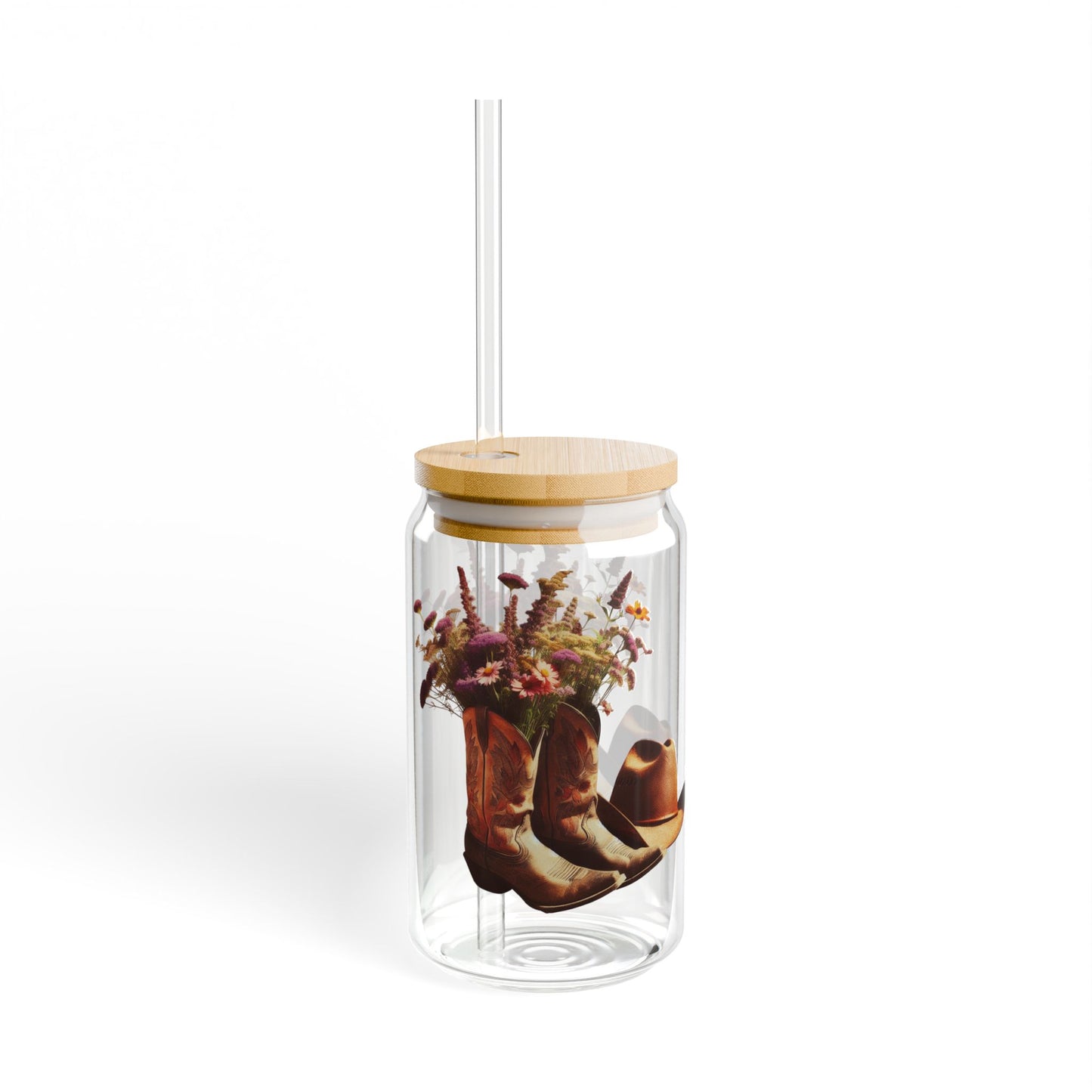 Stylish Floral Sipper Glass | Eco-Friendly Drinkware | Perfect for Home, Parties, Gifts | Ideal for Summer Parties, Weddings, or Anytime Use
